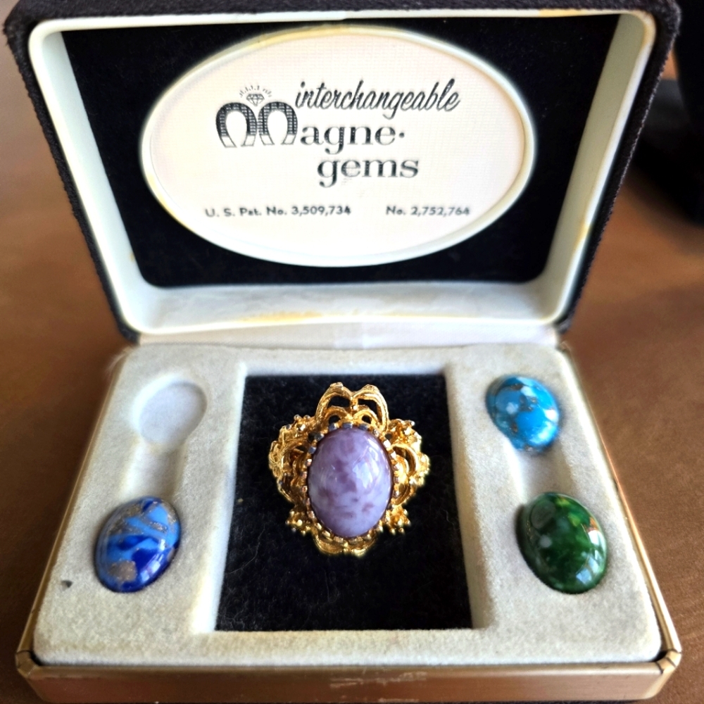 Vintage Magne-Gem Ring Set